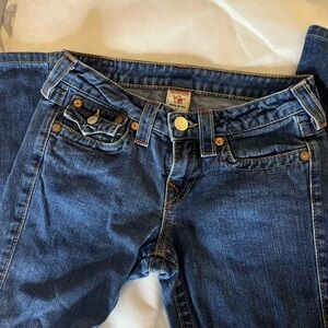 True Religion Dark Blue Straight Leg Jeans